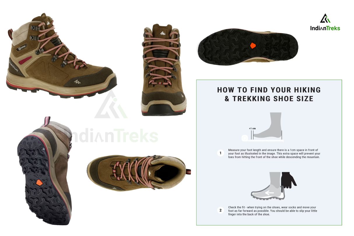 Durable trekking shoes ideal for snow, monsoon, and rocky trails