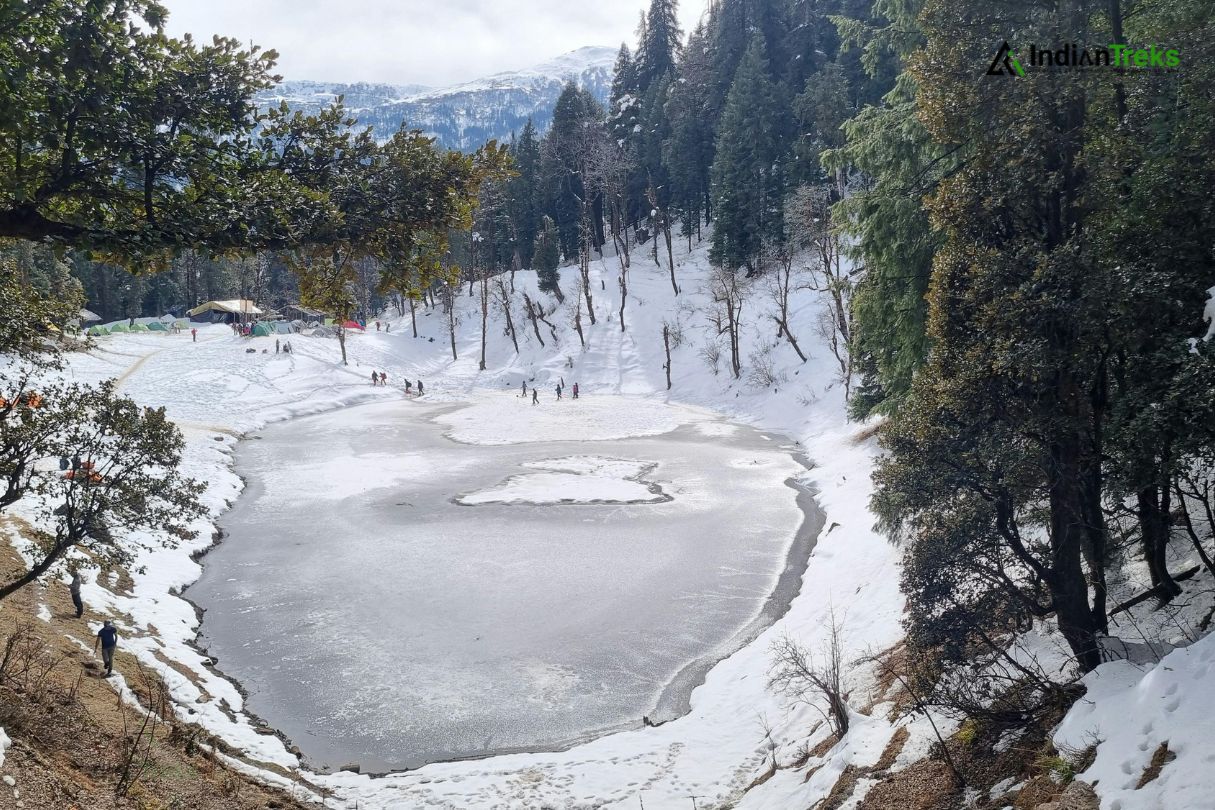 Frozen Lake on Kedarkantha Trail